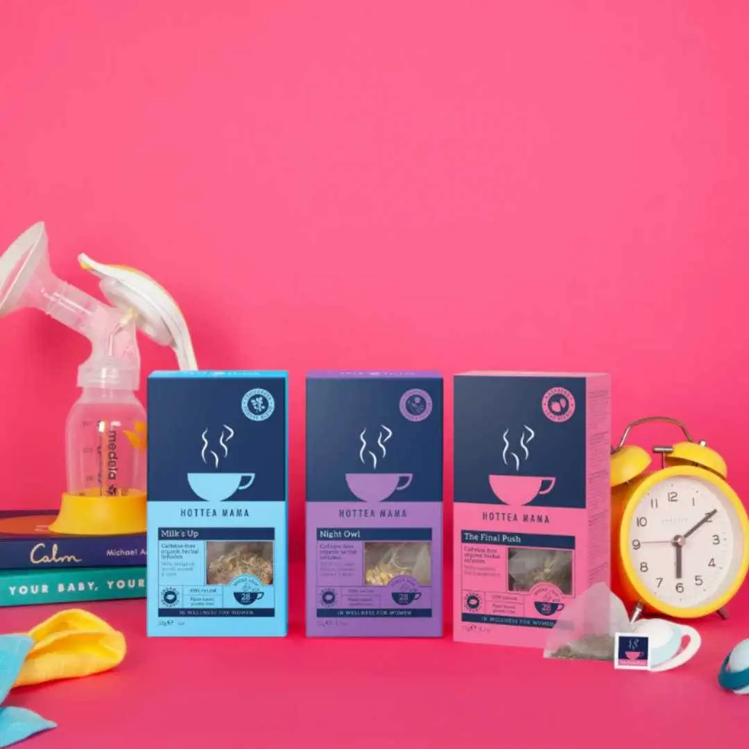 Three boxes of organic tea for new Mums